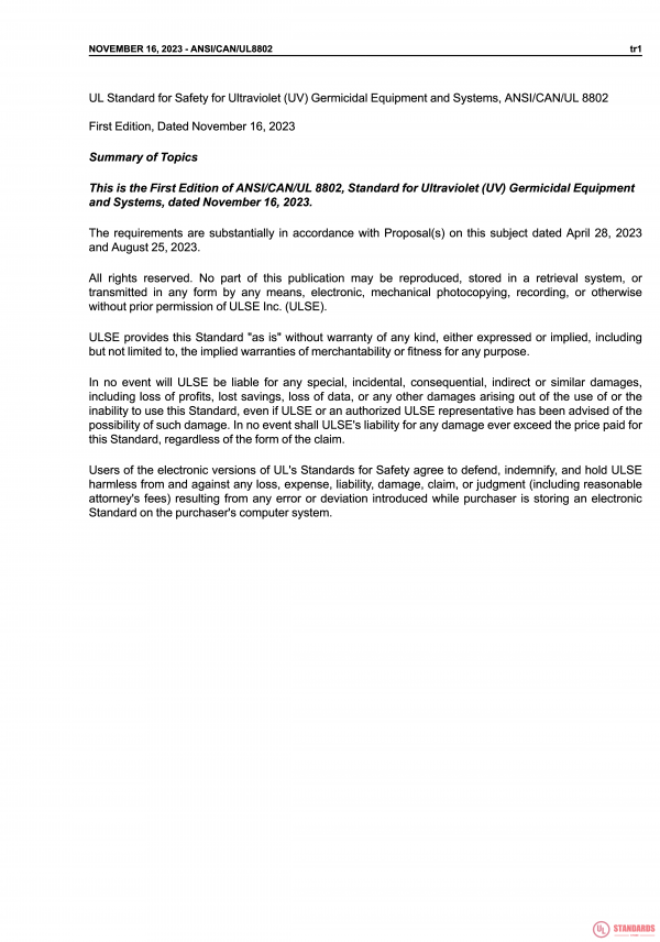 UL 8802 PDF UL 8802 PDF